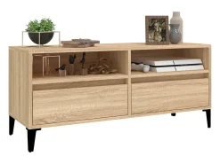 Móvel De Tv* Móvel p/ TV 100x34,5x44,5 cm derivados madeira carvalho sonoma PT896448 Castanho