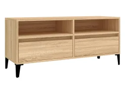 Móvel De Tv* Móvel p/ TV 100x34,5x44,5 cm derivados madeira carvalho sonoma PT896448 Castanho
