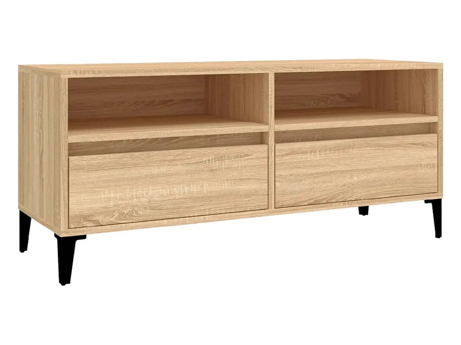 Móvel De Tv* Móvel p/ TV 100x34,5x44,5 cm derivados madeira carvalho sonoma PT896448 Castanho