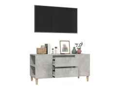 Móvel De Tv* Móvel p/ TV 102x44,5x50 cm derivados madeira cimento PT265714 Cinzento