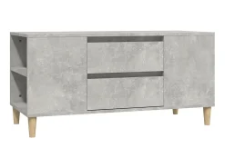 Móvel De Tv* Móvel p/ TV 102x44,5x50 cm derivados madeira cimento PT265714 Cinzento