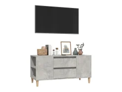 Móvel De Tv* Móvel p/ TV 102x44,5x50 cm derivados madeira cimento PT265714 Cinzento