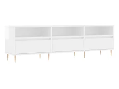 Móvel De Tv* Móvel p/ TV 150x30x44,5 cm derivados madeira brilhante PT552182 Branco