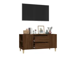 Móvel p/ TV 102x44,5x50 cm derivados madeira carvalho PT275698^ Móvel De Tv