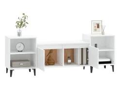 Hot Móvel p/ TV 160x35x55 cm derivados de madeira PT849486 Branco