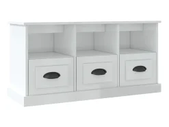 Móvel De Tv| Móvel p/ TV 100x35x50 cm derivados de madeira brilhante PT522374 Branco