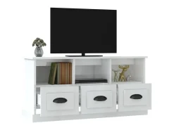 Móvel De Tv| Móvel p/ TV 100x35x50 cm derivados de madeira brilhante PT522374 Branco