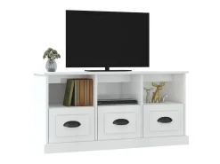 Móvel De Tv| Móvel p/ TV 100x35x50 cm derivados de madeira brilhante PT522374 Branco