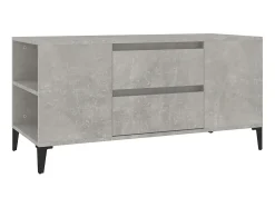 Móvel De Tv| Móvel p/ TV 102x44,5x50 cm derivados madeira cimento PT213995 Cinzento