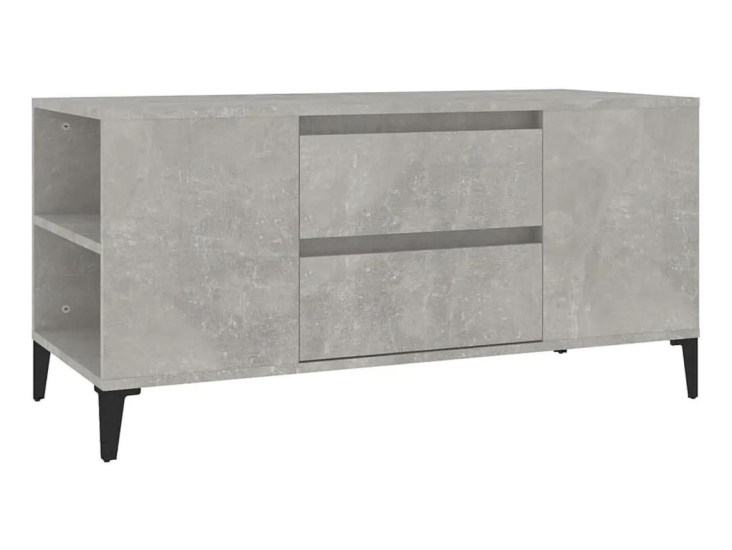 Móvel De Tv| Móvel p/ TV 102x44,5x50 cm derivados madeira cimento PT213995 Cinzento
