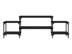 Móvel De Tv| Móvel p/ TV 157x35x52 cm derivados de madeira PT347788 Preto