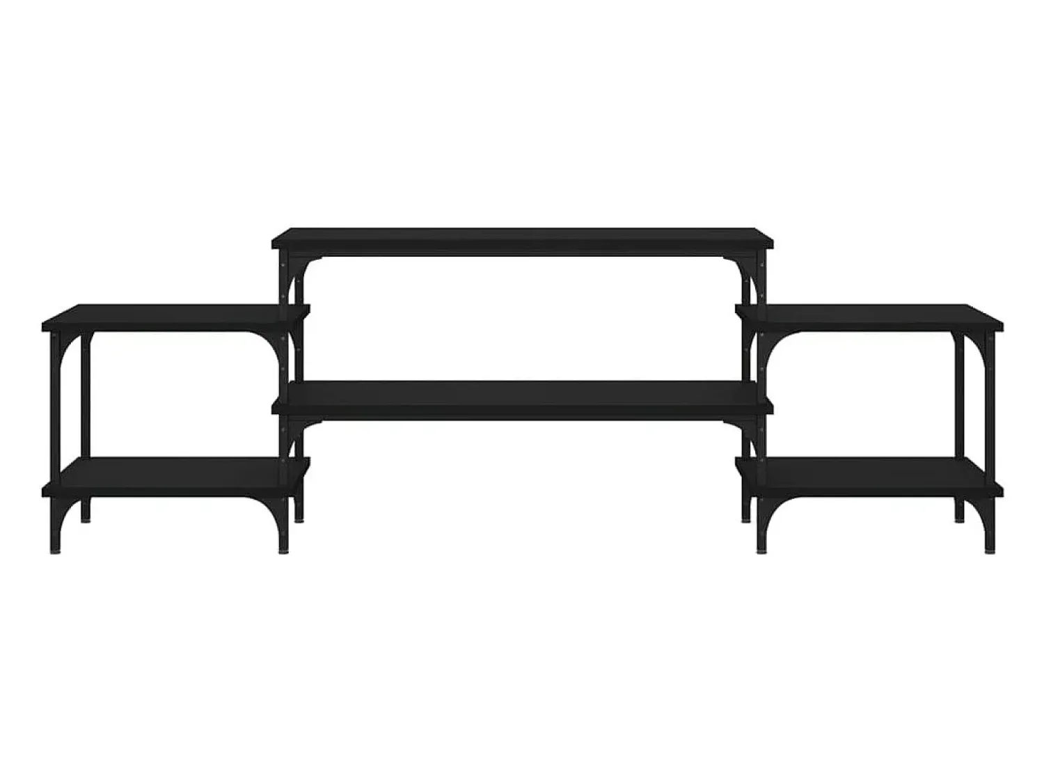 Móvel De Tv| Móvel p/ TV 157x35x52 cm derivados de madeira PT347788 Preto