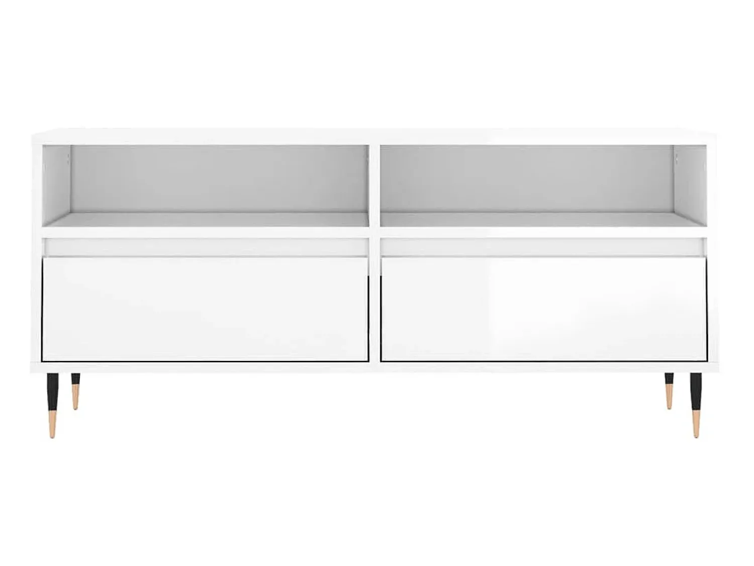Hot Móvel p/ TV 100x34,5x44,5 cm derivados madeira brilhante PT434958 Branco