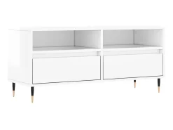 Hot Móvel p/ TV 100x34,5x44,5 cm derivados madeira brilhante PT434958 Branco