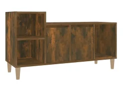 Clearance Móvel p/ TV 100x35x55 cm madeira processada carvalho fumado PT650099 Castanho