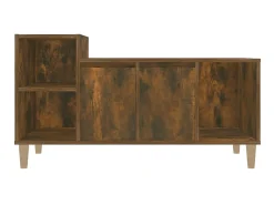 Clearance Móvel p/ TV 100x35x55 cm madeira processada carvalho fumado PT650099 Castanho