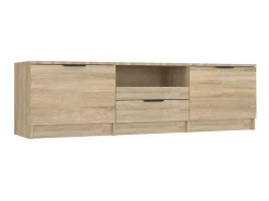 Móvel De Tv* Móvel p/ TV 140x35x40 cm madeira processada cor carvalho sonoma PT391395 Castanho