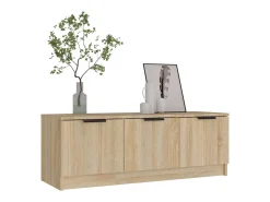 Móvel De Tv| Móvel p/ TV 102x35x36,5 cm madeira processada carvalho sonoma PT652615 Castanho