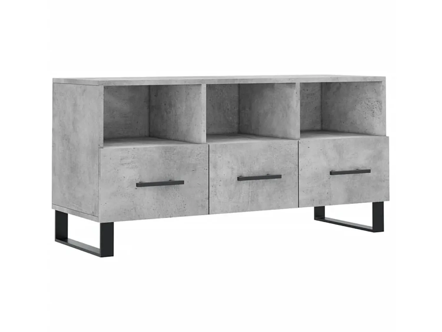Outlet Móvel p/ TV 102x36x50 cm madeira processada cimento PT899226 Cinzento
