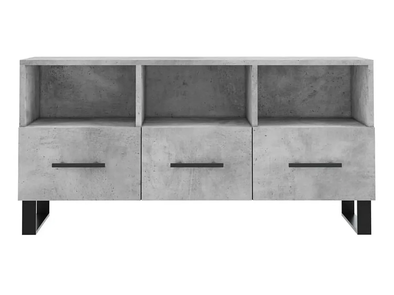 Outlet Móvel p/ TV 102x36x50 cm madeira processada cimento PT899226 Cinzento
