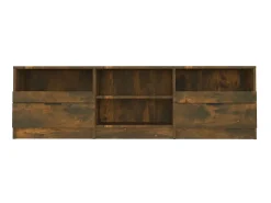 Móvel p/ TV 150x33,5x45 cm madeira processada carvalho fumado PT673351^ Móvel De Tv