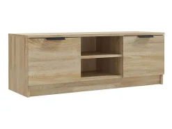Móvel p/ TV 102x35x36,5 cm madeira processada carvalho sonoma PT243781 Castanho