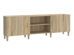 Móvel De Tv* Móvel p/ TV 150x30x50 cm madeira processada cor carvalho sonoma PT241289 Castanho