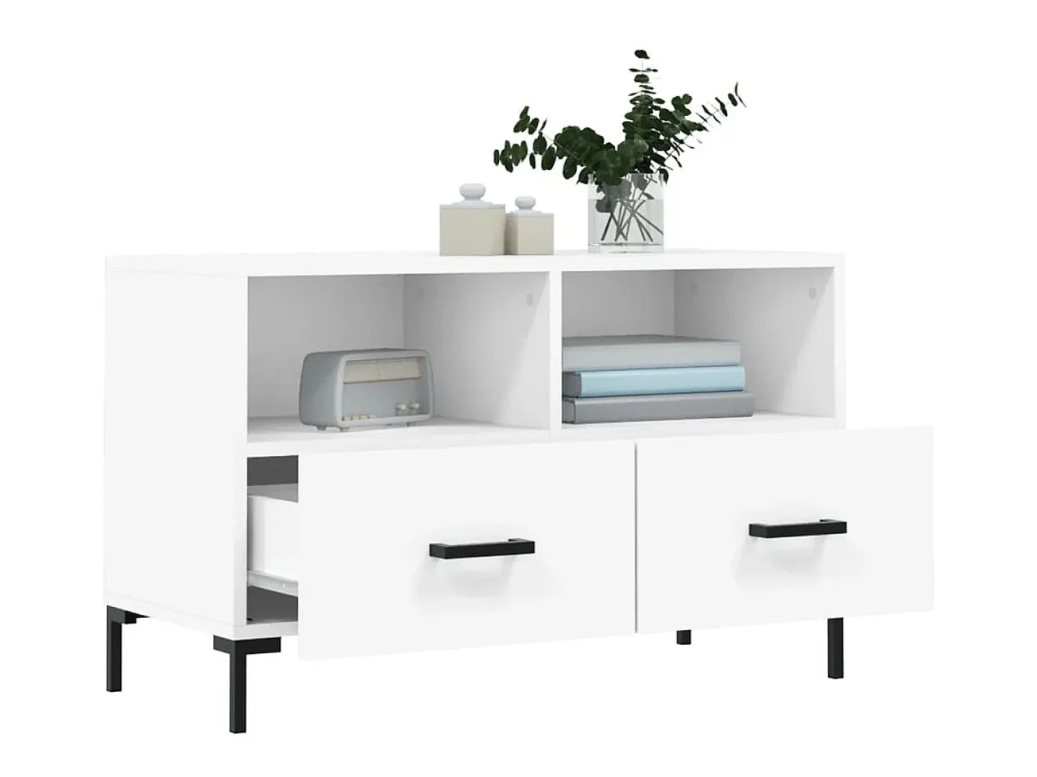 Móvel De Tv| Móvel p/ TV 80x36x50 cm madeira processada PT207499 Branco