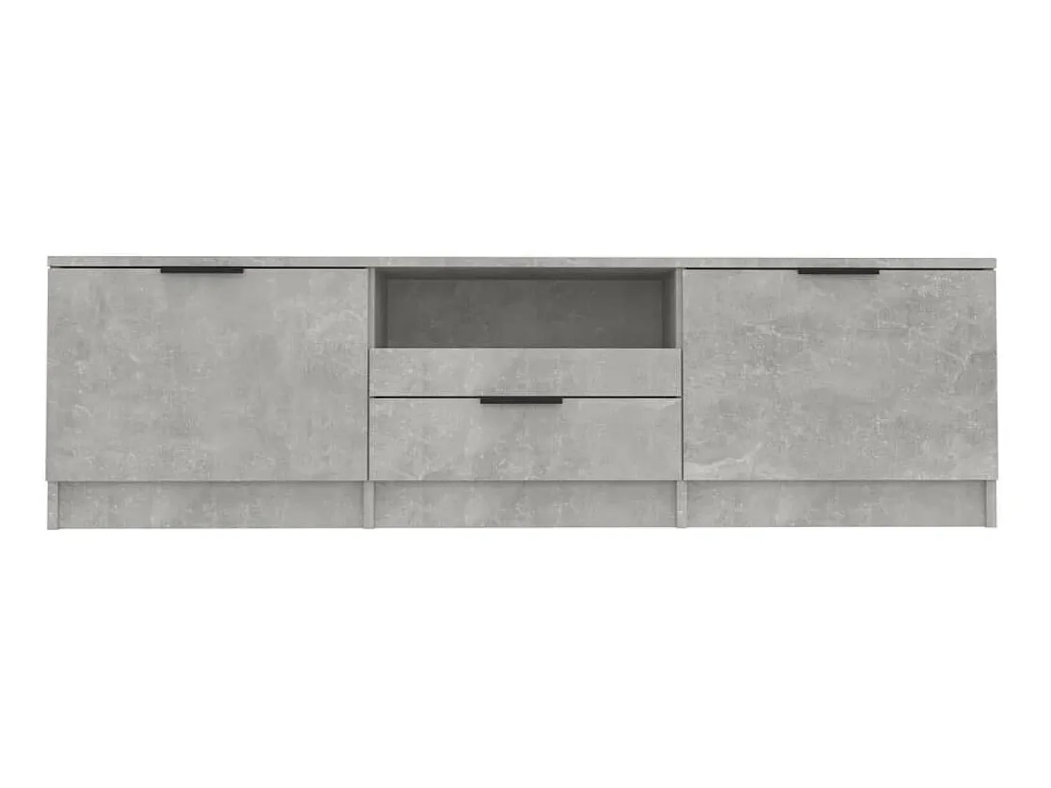 Hot Móvel p/ TV 140x35x40 cm madeira processada cimento PT895426 Cinzento