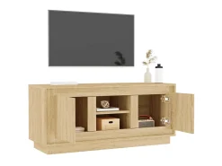 Móvel p/ TV 102x35x45 cm madeira processada carvalho sonoma PT881735^ Móvel De Tv