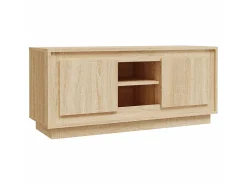 Móvel p/ TV 102x35x45 cm madeira processada carvalho sonoma PT881735^ Móvel De Tv