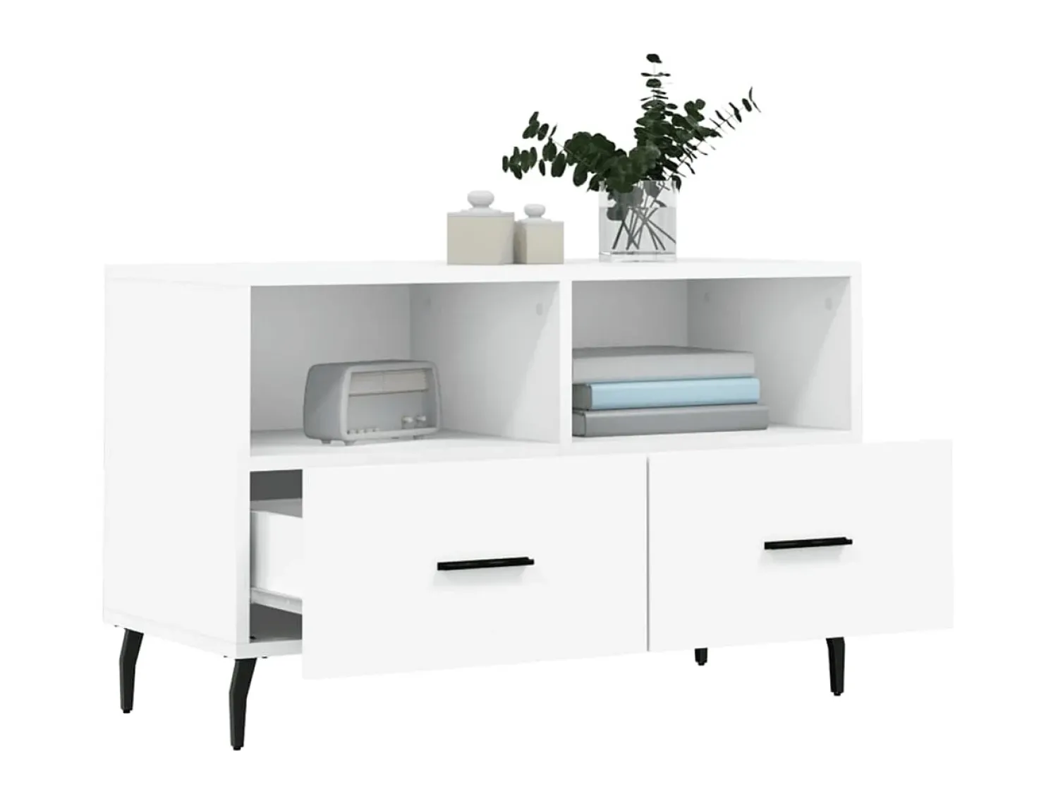 Clearance Móvel p/ TV 80x36x50 cm madeira processada PT249622 Branco