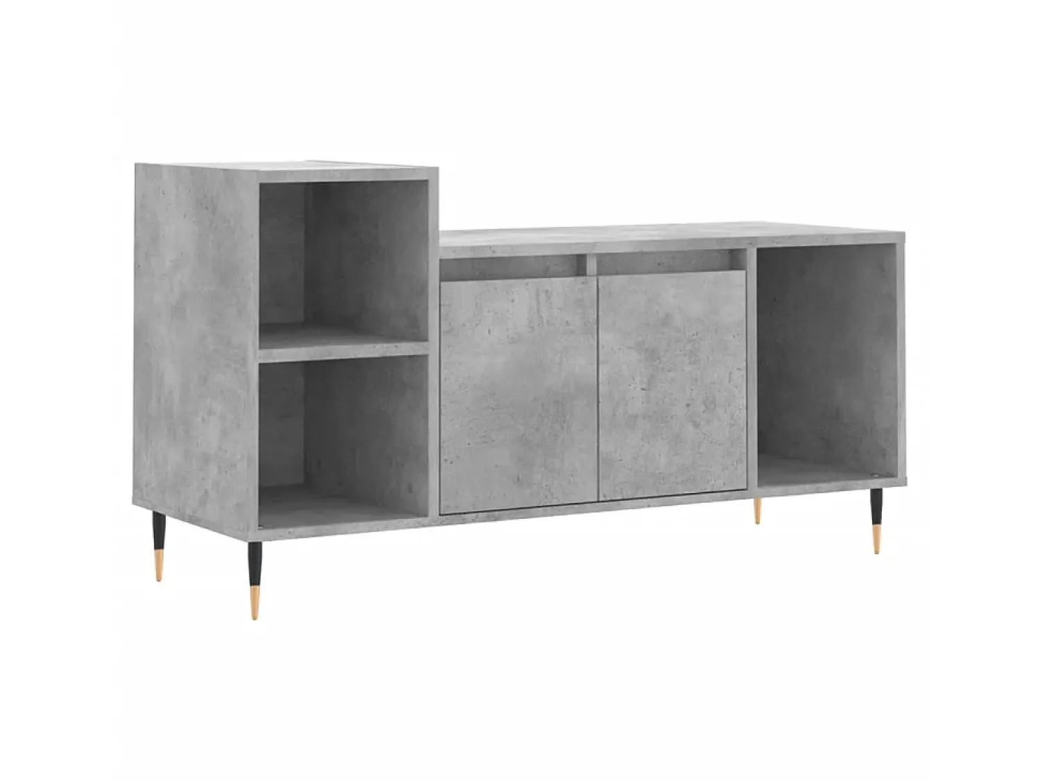 Móvel De Tv* Móvel p/ TV 100x35x55 madeira processada cimento PT624228 Cinzento