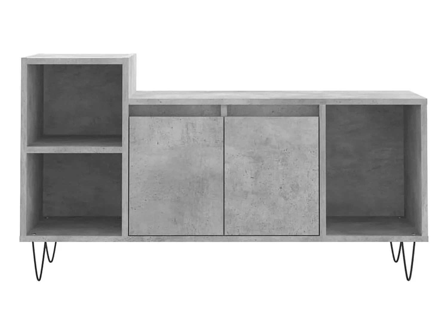 Móvel De Tv* Móvel p/ TV 100x35x55 madeira processada cimento PT255596 Cinzento