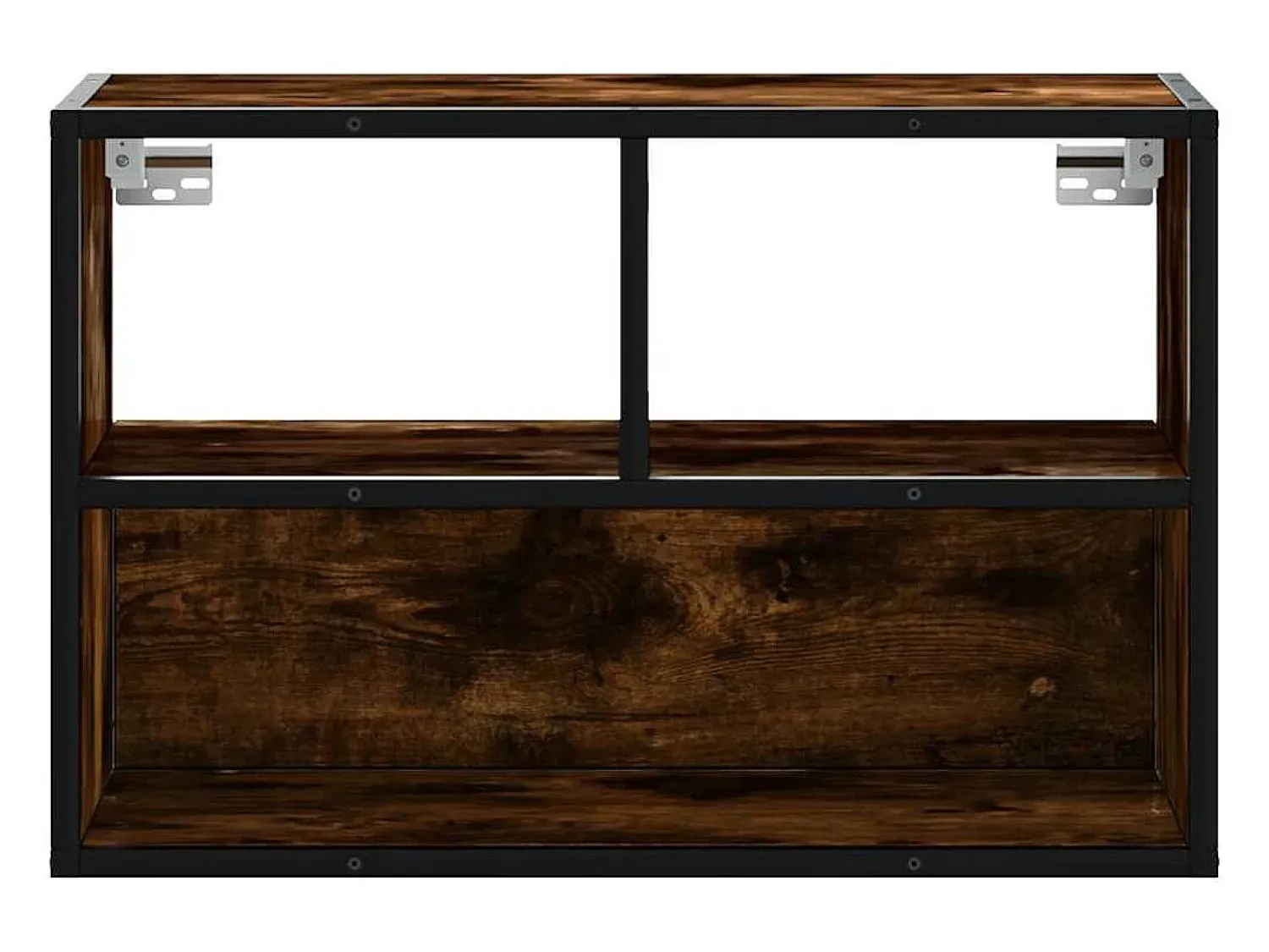 Móvel De Tv|vidaxl Móvel p/ TV 60x31x39,5cm deriv. madeira/metal carvalho fumado Castanho