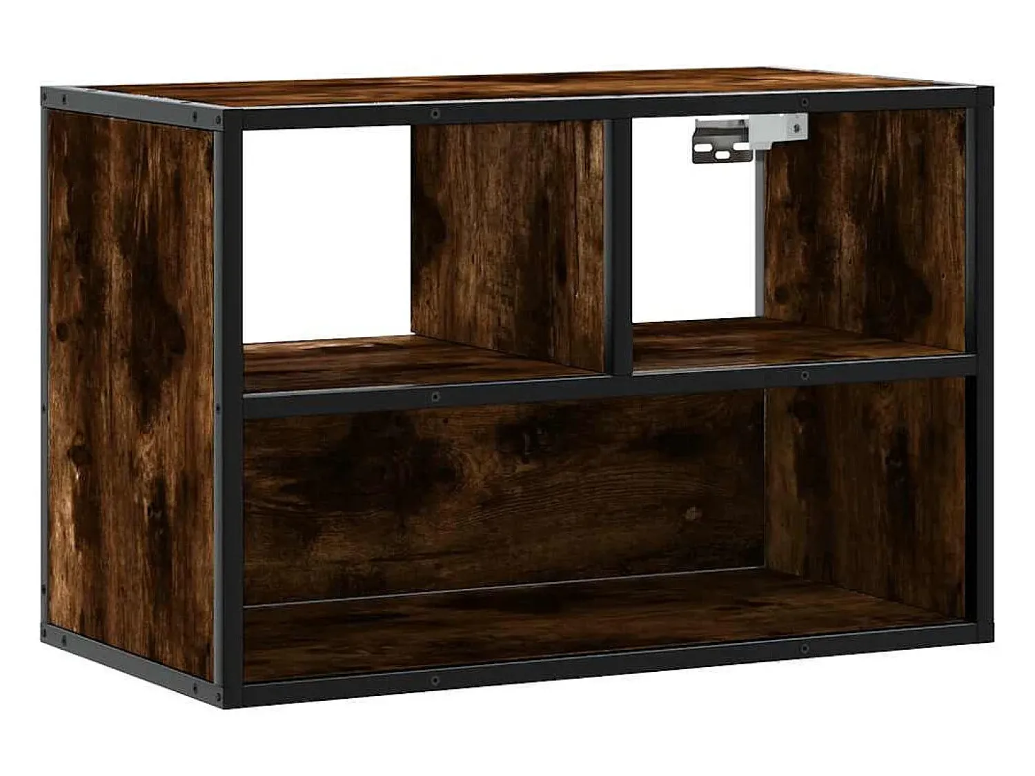 Móvel De Tv|vidaxl Móvel p/ TV 60x31x39,5cm deriv. madeira/metal carvalho fumado Castanho