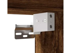 Móvel De Tv|vidaxl Móvel p/ TV 60x31x39,5cm deriv. madeira/metal carvalho fumado Castanho