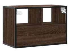 Móvel De Tv|vidaxl Móvel p/ TV 60x31x39,5cm deriv. madeira/metal carvalho Castanho