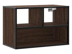 Móvel De Tv|vidaxl Móvel p/ TV 60x31x39,5cm deriv. madeira/metal carvalho Castanho
