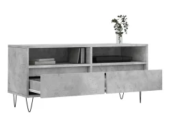 Móvel De Tv* Móvel p/ TV 100x34,5x44,5cm derivados de madeira cinza cimento PT156424 Cinzento