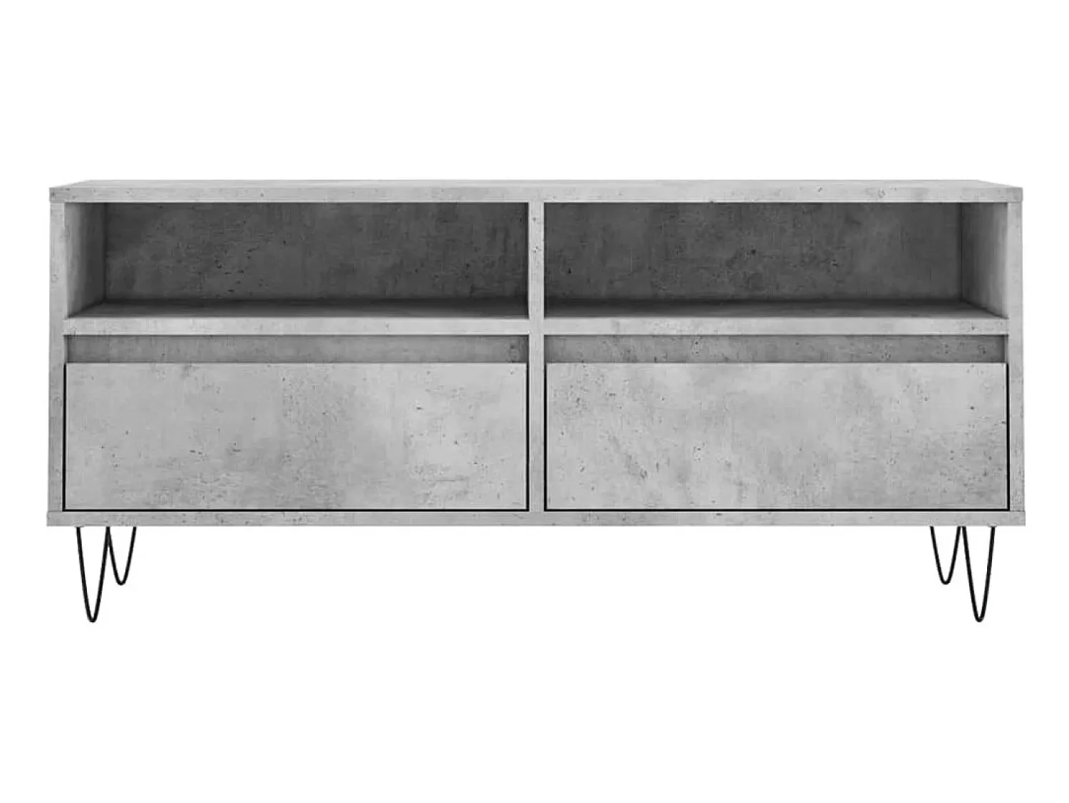 Móvel De Tv* Móvel p/ TV 100x34,5x44,5cm derivados de madeira cinza cimento PT156424 Cinzento
