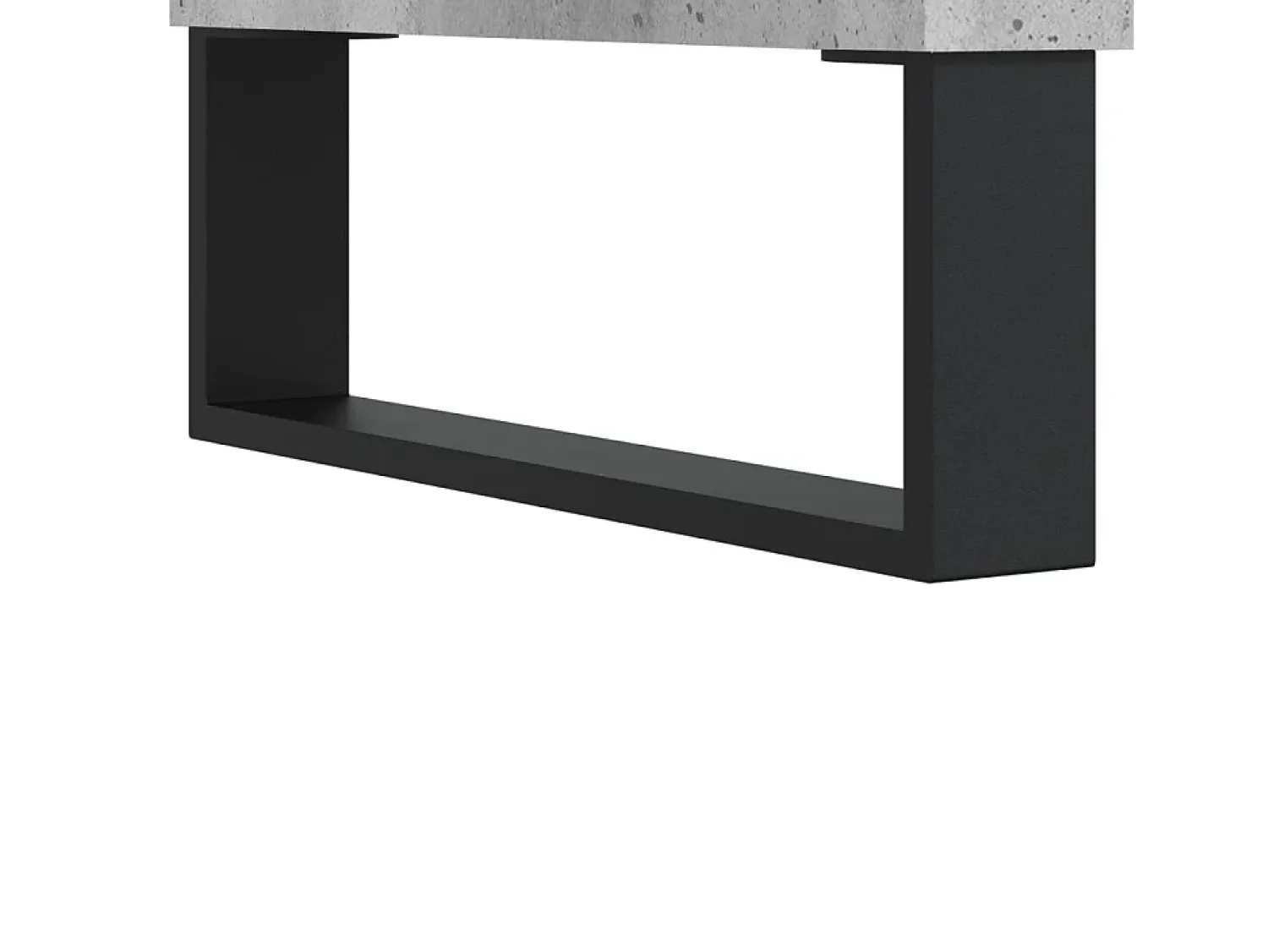 New vidaxl Móvel p/ TV 100x34,5x44,5cm derivados de madeira cinza cimento Cinzento