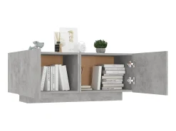 Clearance Móvel p/ TV 100x35x40cm derivados de madeira cimento PT865605 Cinzento