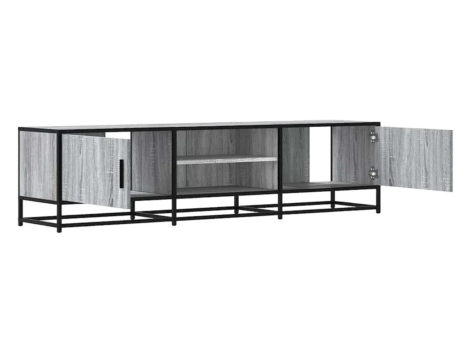 vidaxl Móvel p/ TV 160x35x41cm derivados madeira/metal sonoma^ Móvel De Tv