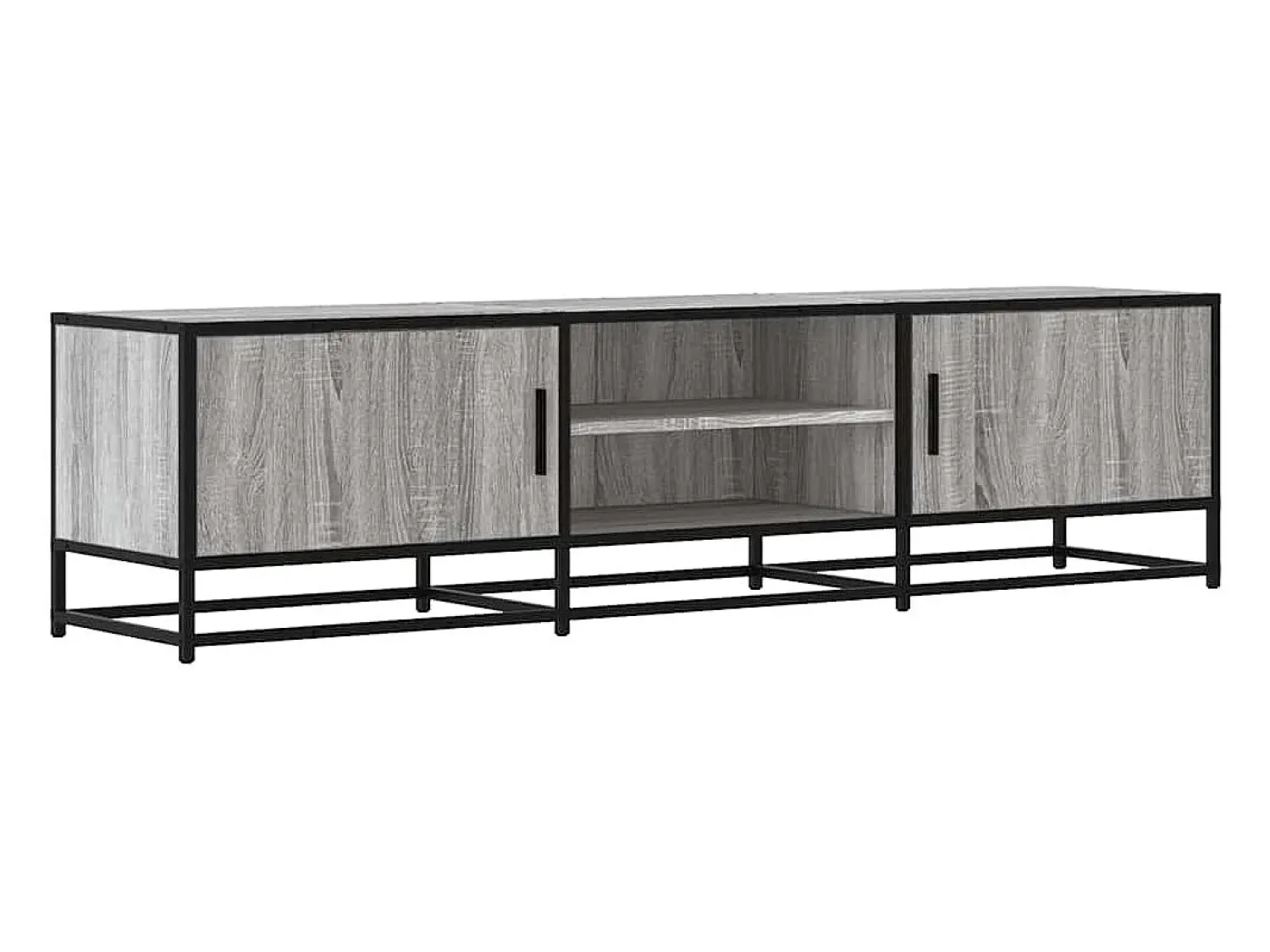 vidaxl Móvel p/ TV 160x35x41cm derivados madeira/metal sonoma^ Móvel De Tv
