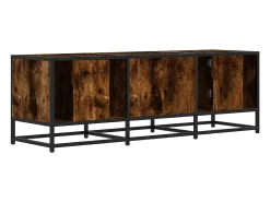 vidaxl Móvel p/ TV 120x35x41cm derivados madeira/metal carvalho fumado^ Móvel De Tv