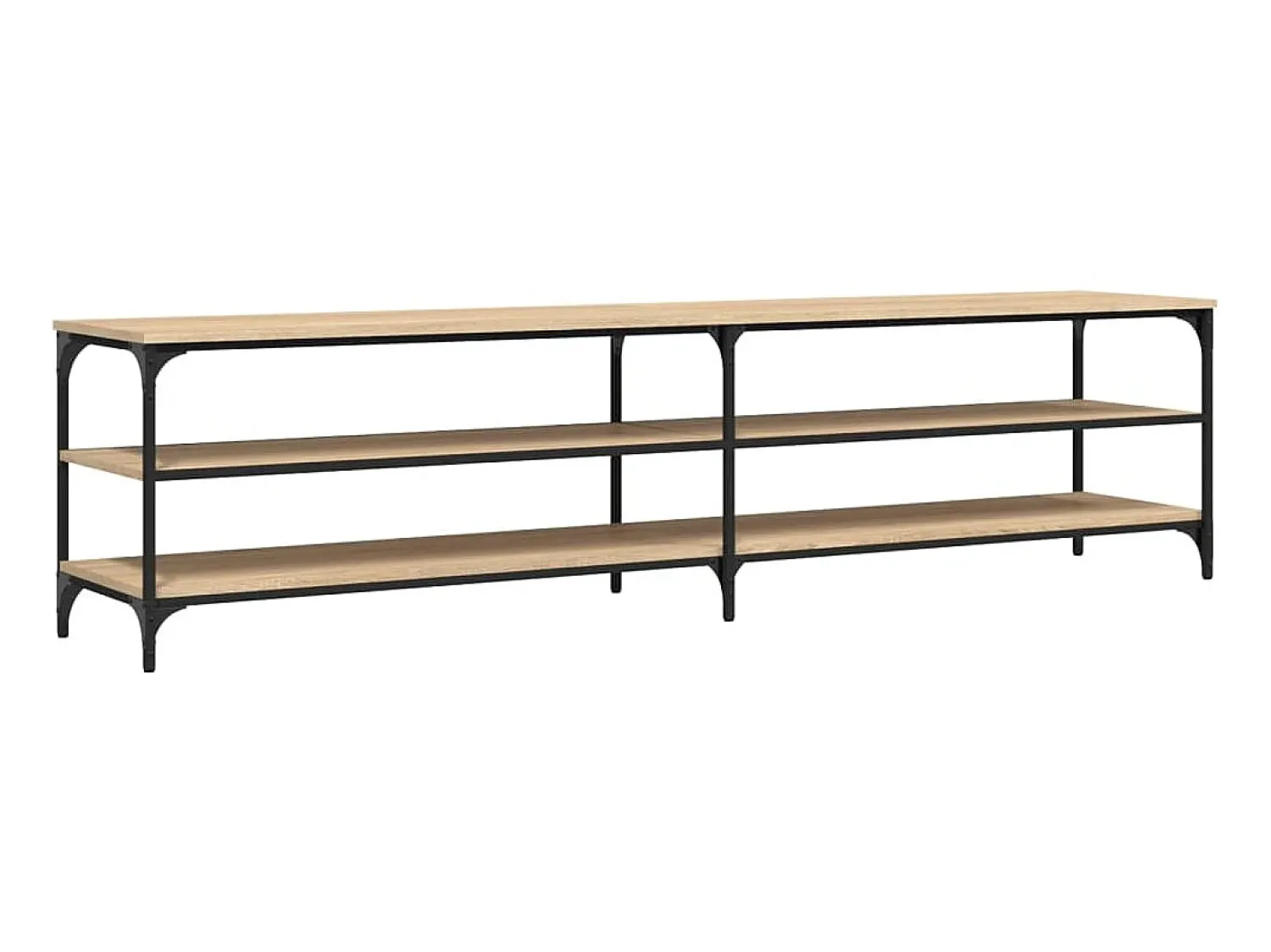 Móvel p/ TV 200x30x50cm derivados madeira/metal carvalho sonoma PT900058^ Móvel De Tv