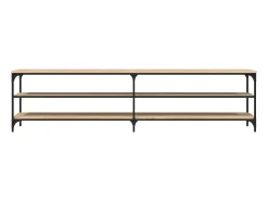 Móvel p/ TV 200x30x50cm derivados madeira/metal carvalho sonoma PT900058^ Móvel De Tv