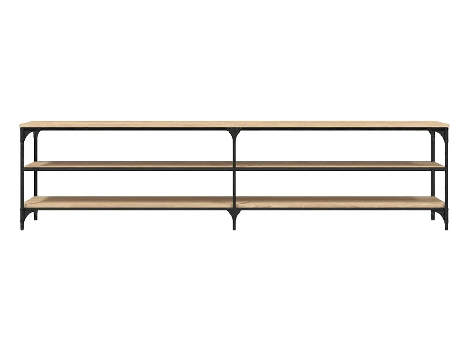 Móvel p/ TV 200x30x50cm derivados madeira/metal carvalho sonoma PT900058^ Móvel De Tv