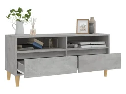 Móvel De Tv*vidaxl Móvel p/ TV 100x34,5x44,5cm derivados de madeira cinza cimento Cinzento